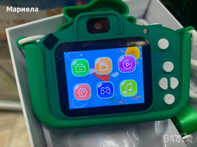 Цифров фотоапарат за деца, двойна камера, силиконова защита, 32GB карта, снимка 4 - Други - 53202045