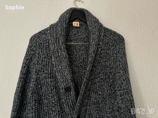 Мъжка жилетка от вълнена смес Hugo Boss Orange, снимка 4 - Пуловери - 53860083