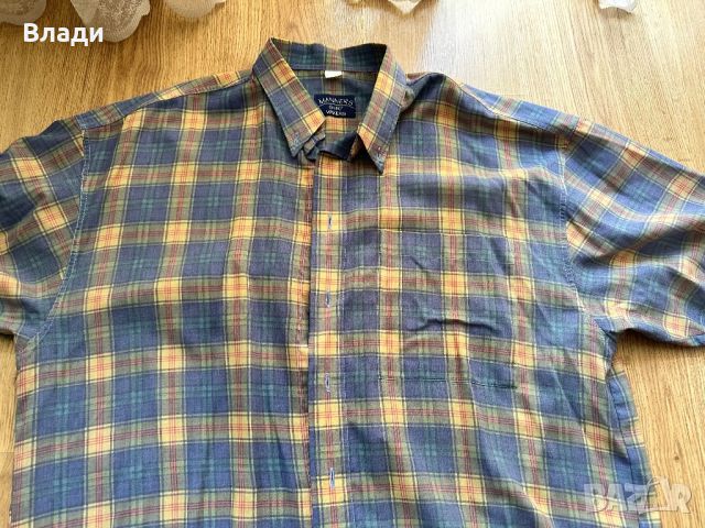 Мъжка риза с къс ръкав, снимка 4 - Ризи - 45792672