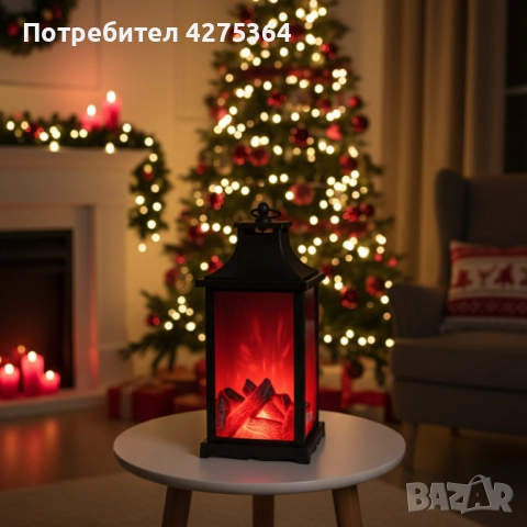 LED декоративен фенер с ефект на жив пламък, снимка 4 - Декорация за дома - 52261862