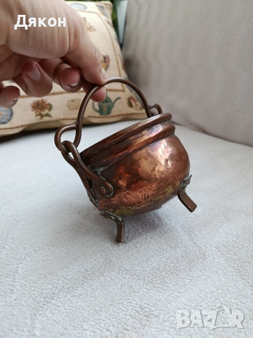 Медно менче Старо медно менче, снимка 4 - Антикварни и старинни предмети - 53922311