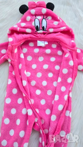 Поларен ромпър Мини Маус 0-3 месеца, снимка 15 - Бебешки гащеризони - 52358811