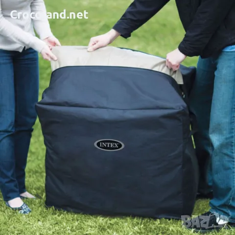 Надуваемо джакузи Intex PureSpa Greystone Bubble Deluxe, 6 места, 239 х 71 см, 170 въздушни струи, т, снимка 6 - Басейни и аксесоари - 50083811