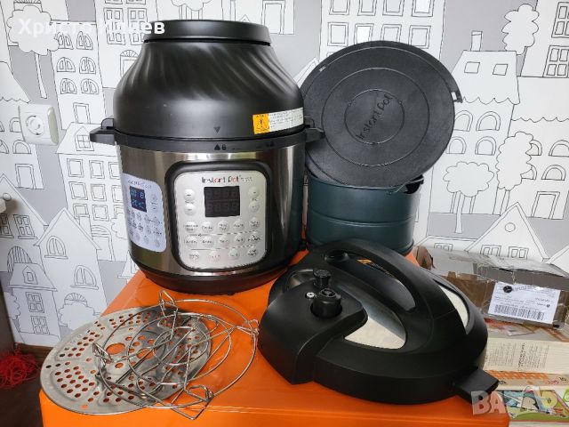 Instant Pot Duo Crisp - Мултикукър + Еър Фрайер 11 в 1 5,7 литра, снимка 11 - Мултикукъри - 45727592