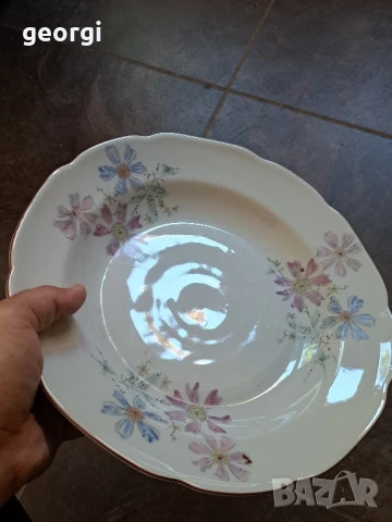 голяма българска порцеланова купа Изида    26/2, снимка 7 - Сервизи - 50598268