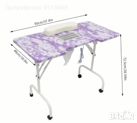 Маса за маникюр, снимка 2 - Обзавеждане за заведение - 52753738