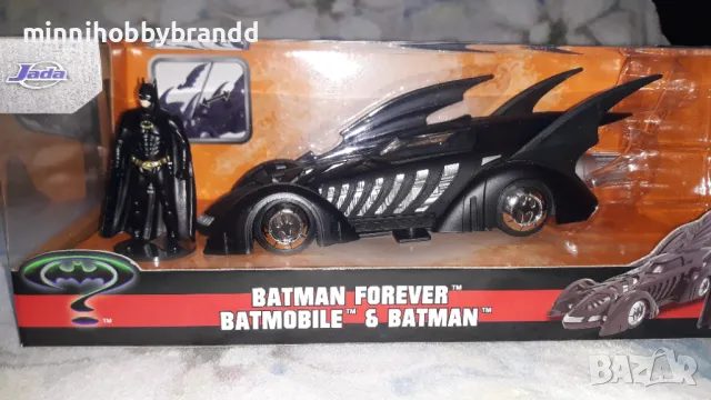 BATMAN  & BATMOBILE BATMAN FOREVER 1.24  JADA TOP TOP TOP  MODEL. , снимка 14 - Колекции - 47675975