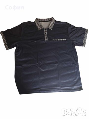 Мъжка ежедневна карирана риза с ревер,4 копчета,винтидж стил и къс ръкав, снимка 7 - Тениски - 46105472