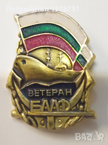 Знак " Ветеран БМФ", снимка 2 - Антикварни и старинни предмети - 45025724