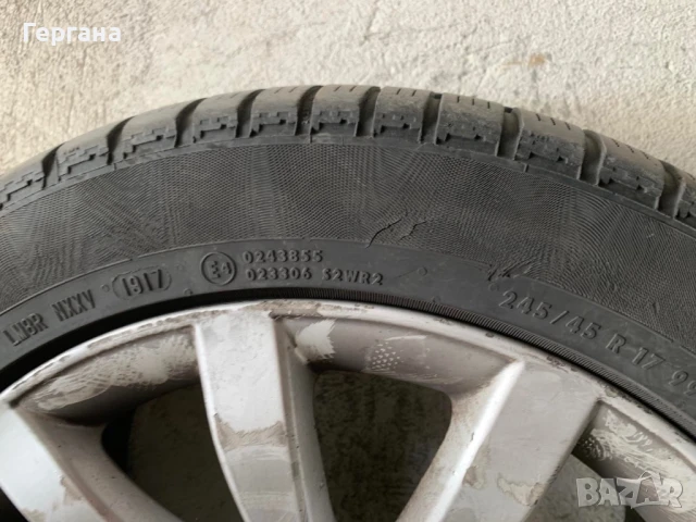 Лети джанти за Мерцедес със зимни гуми Continental 245/45/17 , снимка 4 - Гуми и джанти - 50483238