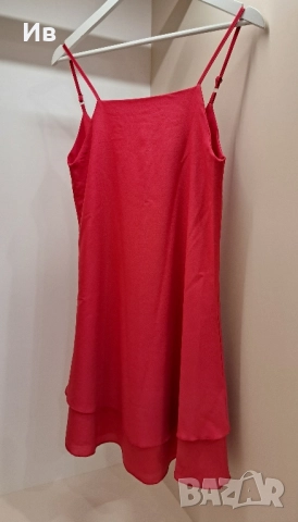 Дамска червена рокля , снимка 2 - Рокли - 51502186