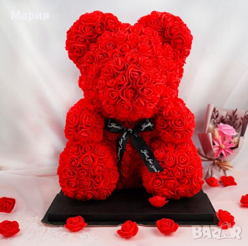 Мече от рози , снимка 3 - Романтични подаръци - 46403528