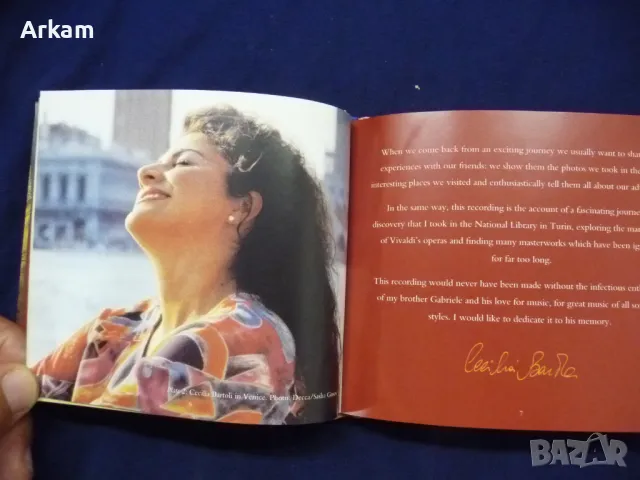 Cecilia Bartoli - Vivaldi Album CD 1999, снимка 6 - CD дискове - 46982529