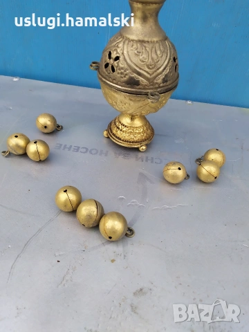 Старо бронзово кандило, снимка 5 - Антикварни и старинни предмети - 53175003