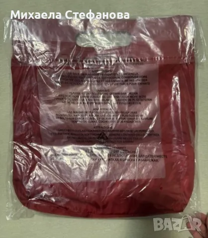 Червена дамска чанта Calvin Klein, снимка 5 - Чанти - 50384114