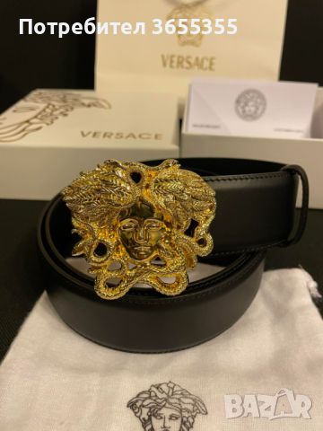 Чисто нов дамски колан Versace medusa Gold, снимка 2 - Колани - 45190687
