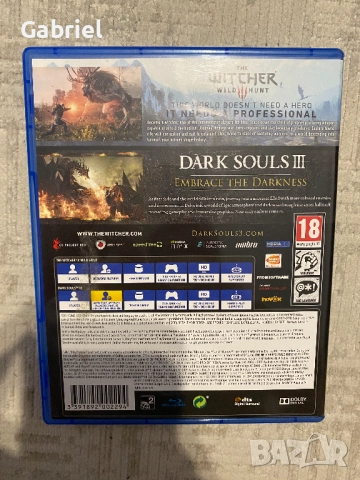The Witcher 3 Wild Hunt + Dark Souls 3 PS4, снимка 3 - Игри за PlayStation - 51670521
