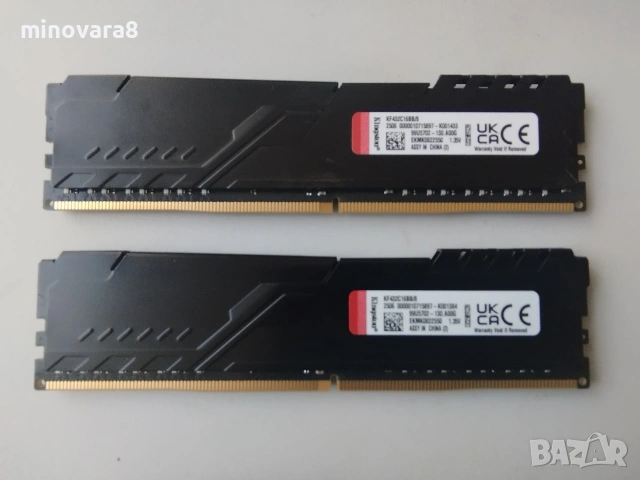 RAM памет 16 GB (2x8) DDR4 3200 KINGSTON, снимка 2 - RAM памет - 53153625