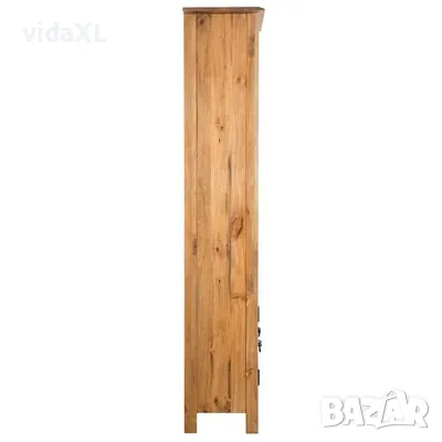 vidaXL Шкаф за баня, свободностоящ, рециклиран бор масив, 48x32x170 см(SKU:246036), снимка 2 - Шкафове - 48758790