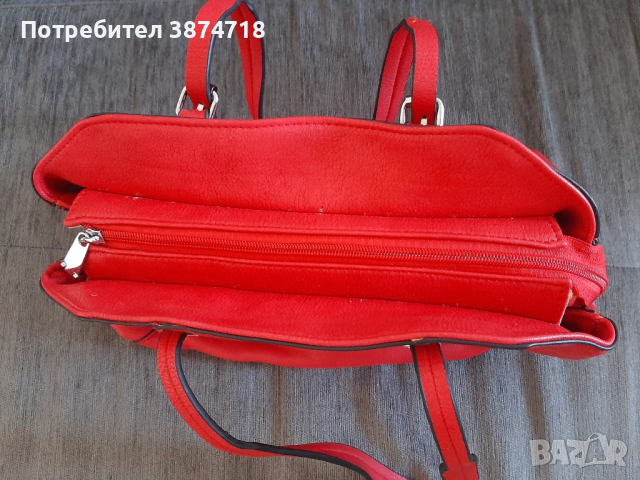 Дамска чанта червена, снимка 4 - Чанти - 45023685