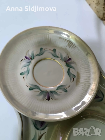 Руски порцелан сервиз за кафе , снимка 3 - Сервизи - 52161965