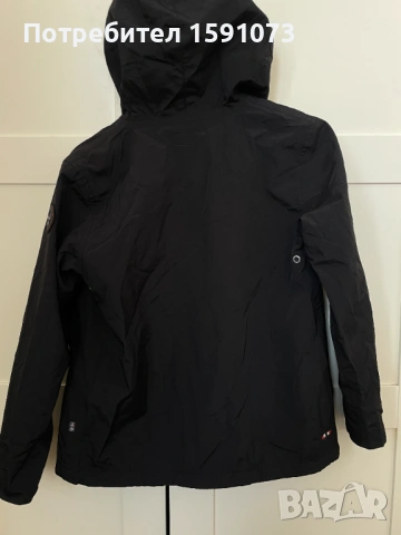Napapijri 12г- 152см черно водоустойчиво яке, снимка 5 - Детски якета и елеци - 53844572