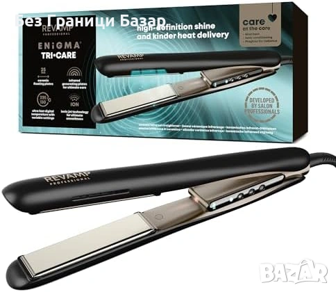 Нова Професионална преса за коса REVAMP Progloss йони и керамика за жени прическа