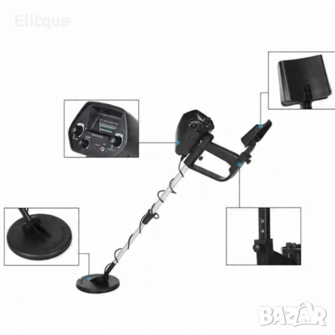 Водоустойчив металотърсач за злато, сребро, монети и съкровища K-1374, снимка 12 - Друга електроника - 53557014