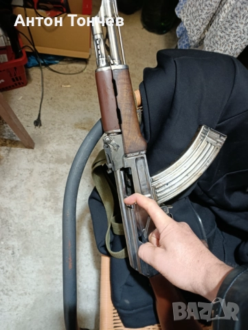 Ако 47 обезопасен  от първите без излишни заварки ,никелиран командирски!, снимка 2 - Бойно оръжие - 52887041