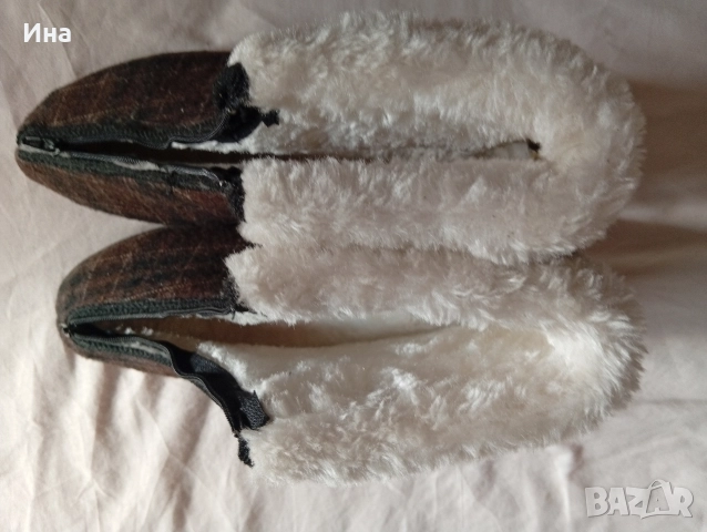 Топлинки нови с цип отпред , снимка 2 - Пантофи - 52903428