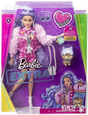 Кукла Barbie EXSTRA - с лилава коса / Mattel