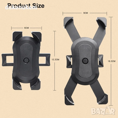 Стойка за телефон за велосипед и мотор – 360° въртене, снимка 6 - Аксесоари за велосипеди - 53255761