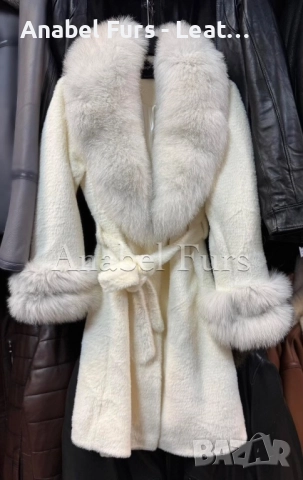 Дамски палта с естествен косъм, снимка 13 - Палта, манта - 52621323