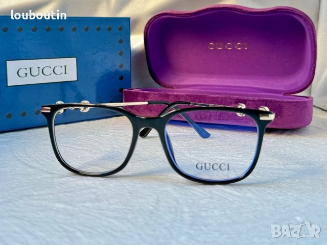 Gucci диоптрични рамки.прозрачни слънчеви,очила за компютър, снимка 6 - Слънчеви и диоптрични очила - 45186429