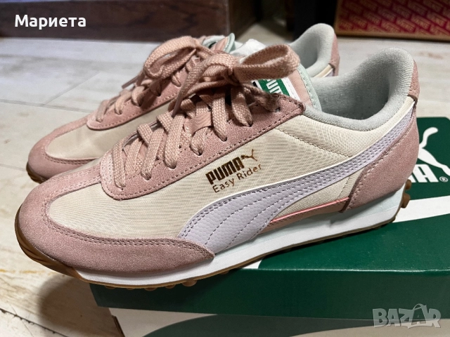 Като нови Puma 37,5 естествена кожа Дамски маратонки  в пастелни цветове , снимка 7 - Маратонки - 51811910