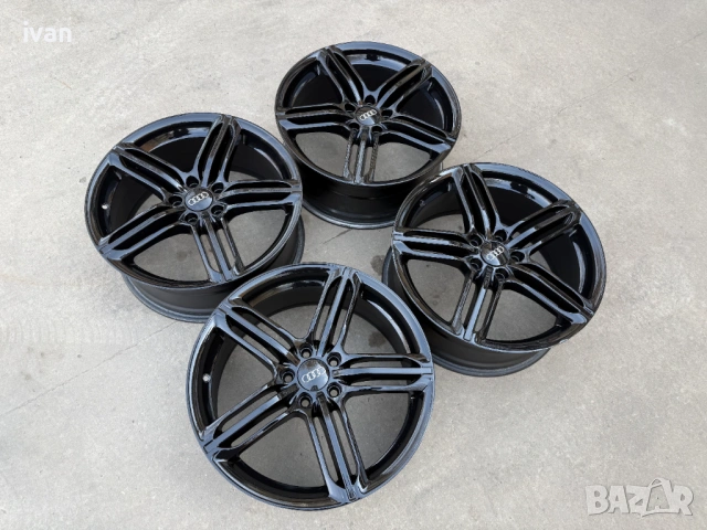 4 бр. алуминиеви джанти AUDI 19 цола 5x112 , централен отвор 75.1, ET45, 8J, снимка 6 - Гуми и джанти - 54002982