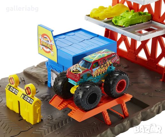 Hot Wheels - Монстер тракс Комплект Експлозията, снимка 4 - Коли, камиони, мотори, писти - 45149931