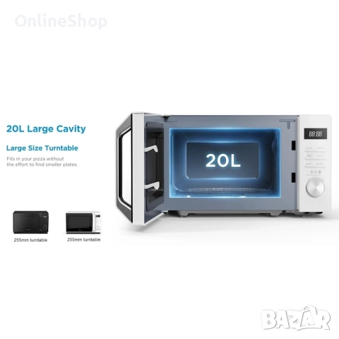 Микровълнова фурна MIDEA с грил 700/1000W, снимка 13 - Микровълнови - 52291086