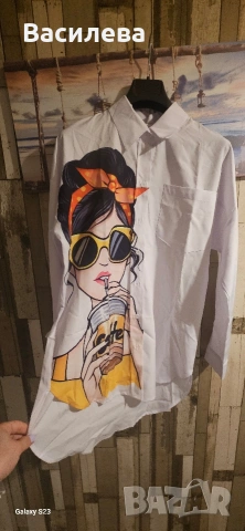 Риза с принт., снимка 4 - Ризи - 53366081