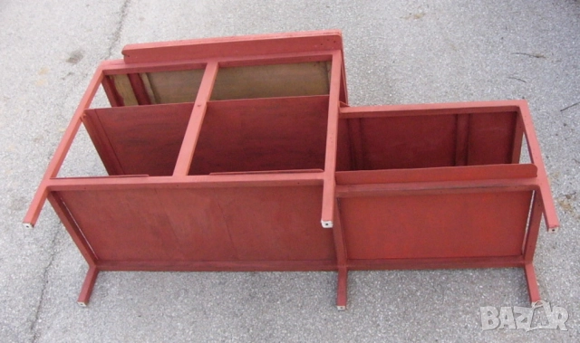 Професионална Метална Шлосерска Работна МАСА 166x57x87 см Дървен Плот Тезгях Стелажи Рафтове БАРТЕР, снимка 3 - Други инструменти - 51946728