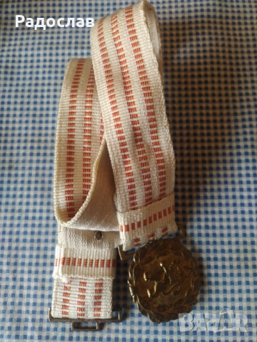 Български стар параден военен колан, снимка 4 - Колани - 53205336