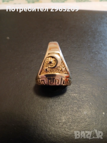 Красив турски пръстен, старинен, снимка 4 - Антикварни и старинни предмети - 53801833