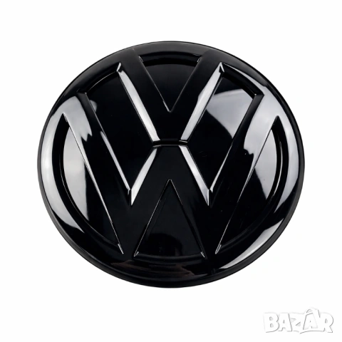 задна емблема черен гланц за VW Golf 7 MK7 110mm, снимка 2 - Аксесоари и консумативи - 43367532