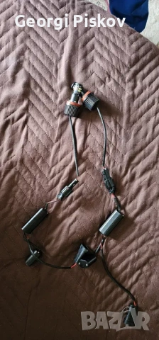 Комплект LED крушки H8 120W за фабрични ангелски очи - бели за BMW, снимка 3 - Аксесоари и консумативи - 54299596