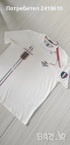 Aeronautica Militare Stretch Cotton Mens Size XL - 2XL НОВО! ОРИГИНАЛ! Мъжка Тениска!