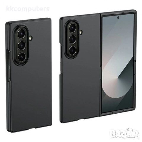 Силиконов кейс bSmart Silicone Cover, За Samsung Galaxy Z Fold7, Черен и Протектор