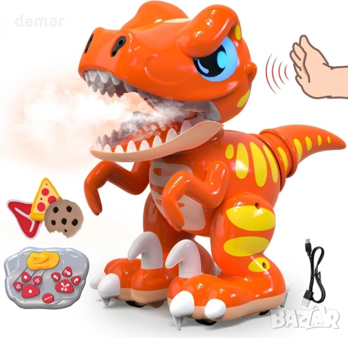 Играчка динозавър с дистанционно управление, сензор за жестове
