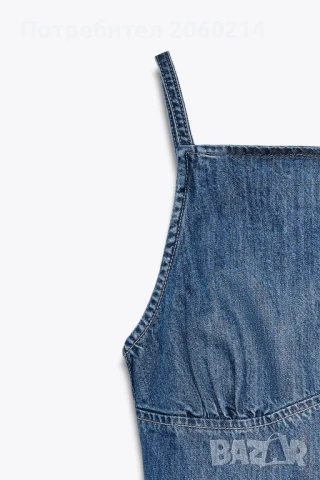 Ново Топ от деним на Zara, снимка 6 - Корсети, бюстиета, топове - 51116459