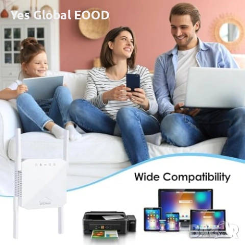 WLAN WiFi Repeater 1200 Mbps Dual Band 2.4G/5G, снимка 7 - Друга електроника - 53044973
