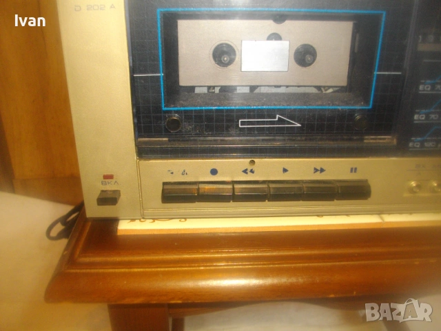 РЕСПРОМ D-202А РЕТРО БЪЛГАРСКИ КАСЕТЕН СТЕРЕОФОНИЧЕН ДЕК В КОЛЕКЦИОНЕРСКО РАБОТЕЩО СЪСТОЯНИЕ СОЦ НРБ, снимка 5 - Декове - 54209202